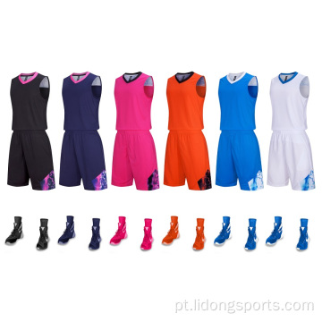 Treinamento esportivo Juventude uniformes de basquete Jersey Set